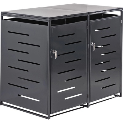 DEMA box na dve odpadkové nádoby 137,5 x 81 x 116 cm antracit