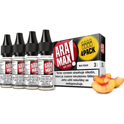 Aramax Max Peach 4 x 10 ml 12 mg