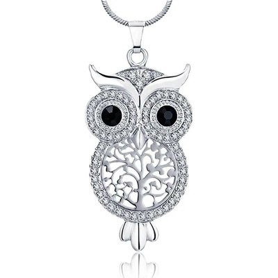 Elanis Jewel Dámský náhrdelník magická sova s krystaly Swarovski® EJ00326