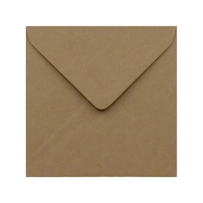 Poštová obálka hnedá recyklovaná 155x155mm