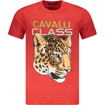 Cavalli class Тениска с къс ръкав за мъже cavalli class, Размер m, Цвят Червено (txt60ujd060_ro02000)