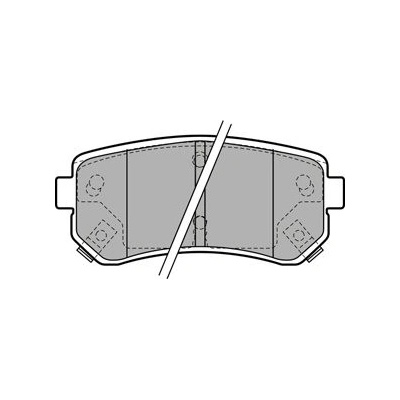 Sada brzdových destiček, vždy 4 kusy v sadě DELPHI LP1952