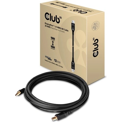Club 3D Кабел Club 3D - CAC-1061 (DisplayPort 1.4, HBR3, 8K60Hz, 5m, 32CH, със златно покритие, VESA, M/M) (CAC-1061)