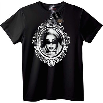 NOONEBRAND Тениска орнаментна рамка - L, Black