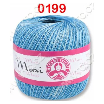 MADAME TRICOTE PARIS Příze Maxi - klasická i Metallic Maxi: 0199 Tyrkysový melír