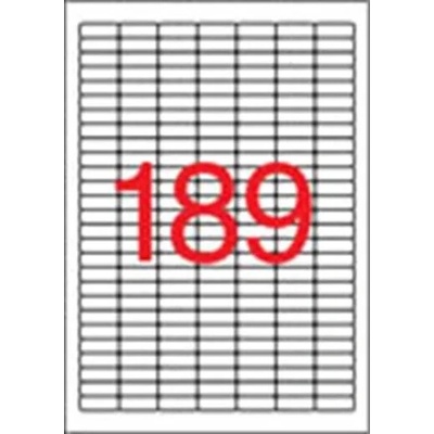 APLI Etikety, univerzálne, 25,4x10 mm, odstrániteľné, zaoblené rohy, APLI, 4725 etikiet/bal