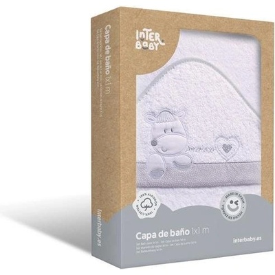 INTERBABY OSUŠKA froté Ovečka biela sivý lem
