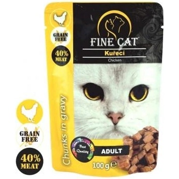 Fine Cat grain-free Adult kuřecí v omáčce 100 g