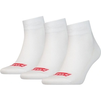 Levi's Súprava 3 párov vysokých pánskych ponožiek 37157-1018 Biela