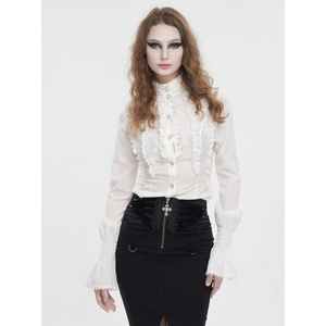 Devil fashion дамска риза с дълъг ръкав DEVIL FASHION - White - SHT10602