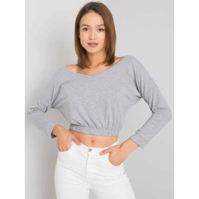 Rue Paris Blouse-R V-BZ-6721.65-grey šedá