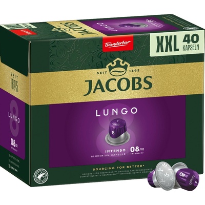 Jacobs Douwe Egberts Lungo Intenso inenzita 8 kapsule pre Nespresso 40 ks