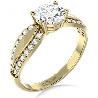 Couple Oslnivý Gemima žluté zlato se zirkony 6610280