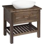 SAPHO Brand - Шкаф за мивка 73x80x50 см, 1 чекмедже, байцван смърч BA083S (BA083S)