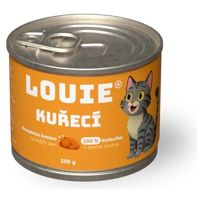 Louie Cat Kurací s prebiotiky 200 g