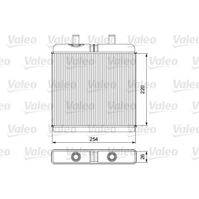 VALEO Výměník tepla, vnitřní vytápění 811539