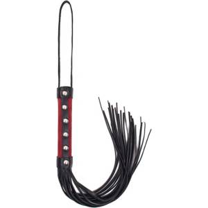 Angel Touch Кожен камшик "bicci red black" 40 см