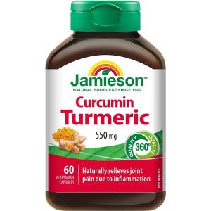 Jamieson Куркума, 550 mg, 60 капсули, Jamieson