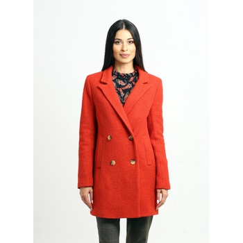 Image 1 of Radek's collection Дамско вълнено палто в цвят корал 12306-302