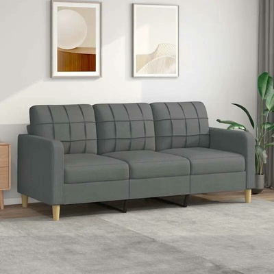 vidaXL 3místná pohovka tmavě šedá 180 cm textil 11461.359100