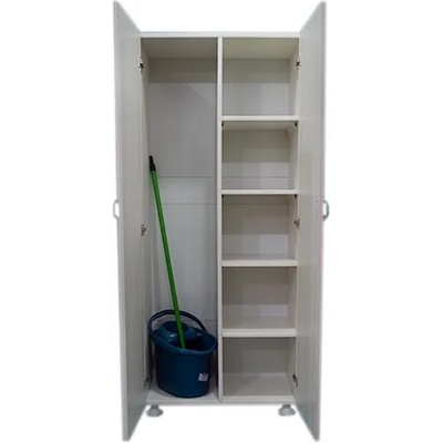 Ramois Пластмасов шкаф за дома с разделение md73, висок 170 см, бял, беж, сив и кафяв