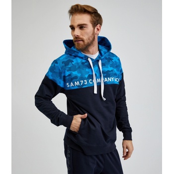 SAM 73 Син мъжки суитшърт с качулка SAM73 Aquamarine Sam 73 | Sin | МЪЖЕ | XXL