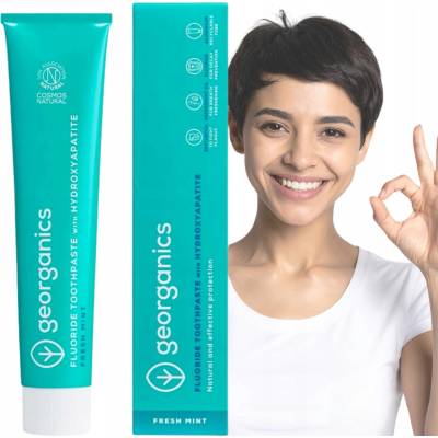 Georganics Fluoride Toothpaste Fresh Mint & Hydroxyapatite 75 ml