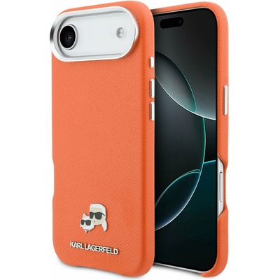 KARL LAGERFELD PU Karl and Choupette Heads Pins MagSafe Задна Обвивка за iPhone Air Orange Karl Lagerfeld | Oranzhev | МЪЖЕ | UNI