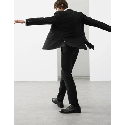 Marks & Spencer Леко заострени панталони от вълнена смес Marks & Spencer Marks & Spencer | Cheren | МЪЖЕ | XS