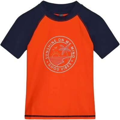 Color Kids T-shirt W. Print-Grenadine Červená