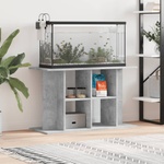 vidaXL Стойка за аквариум, бетонна, сива, 100x40x60 см, инженерно дърво (833587)