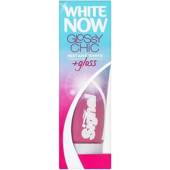 Signal White now Glossy Chic bieliaca zubná pasta s okamžitým účinkom a leskom 50 ml