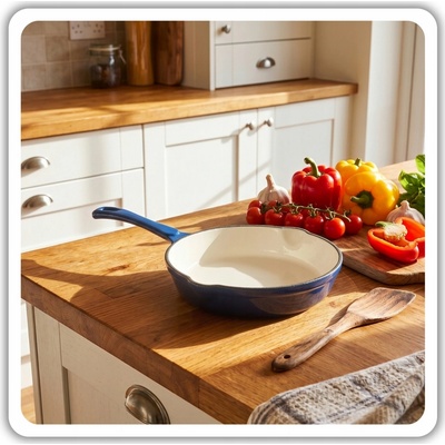 Atusa Smaltovaná litinová pánev 20 cm HAGE modrá (DR20-blue)