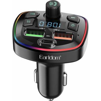 Earldom FM Трансмитер Earldom ET-M71, Bluetooth, USB, 3.1A, Черен - 17721