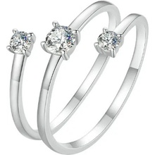 ForSilver Prsten Luxury s Moissanitem 69723