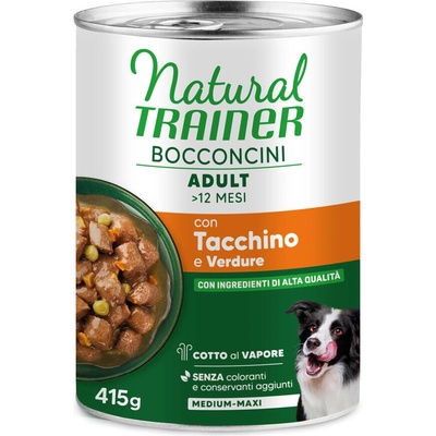 Natural Trainer Bocconcini Adult Medium & Maxi Chunks krůtí 415 g