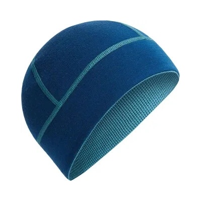 Icebreaker Mens 260 Waffle Knit Wander Reversible beanie Topaz