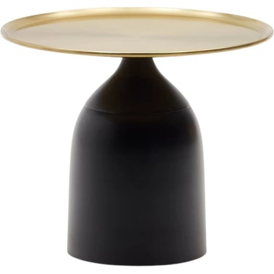 Kave Home Liuva 52 cm Černo-zlatý kovový