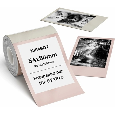 NIIMBOT Foto papier – samolepiace štítky pre tlačiareň B21 Pro