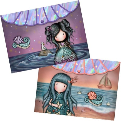 Santoro gorjuss Папки с копче Santoro Gorjuss Making Waves - Lost At Sea and Washed Ashore, 2 броя (1298GJS02)