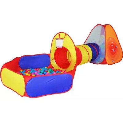 Iplay Комплект детски палатки с басейн и тунел - 100 бр. топки (8188B100)