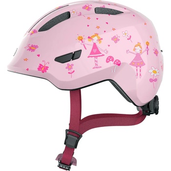 ABUS Детска каска за велосипед Abus Kid's Smiley 3.0 Bike helmet - Rose Princess - размер S 45-50 cm (851-1165-1011)