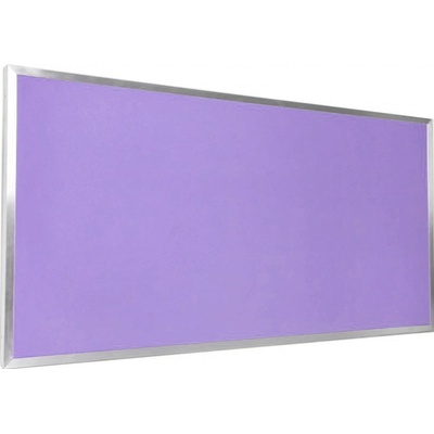 VYLEN s.r.o. Pěnová nástěnka s hliníkovým rámem 100 x 50 cm Fialová 40, 1000 mm x500 mm