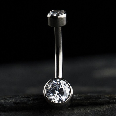 CryptoEshop Titanový piercing do pupíku s vnitřním závitem - Onea 1,6 mm 8 mm W07-08