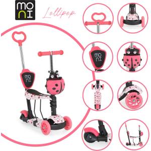Moni Тротинетка Lollipop червен - megatools Тротинетка, скутер