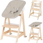 roba Стол за хранене в бежов и естествен цвят Born Up 2in1 Luxe - Roba (75063NAL245)