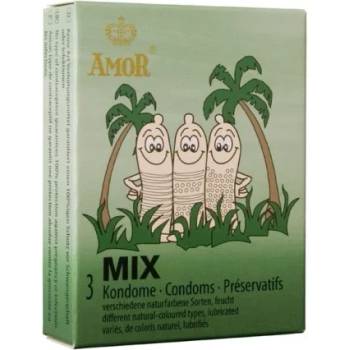 Презервативи, миксирани, 3 броя - Amor Mix (AMOR050075)