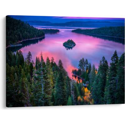 Obraz - Jezero Tahoe, Sierra Nevada, Kalifornie, USA, jednodílný 70x50 cm – Hledejceny.cz