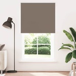 vidaXL Ролетна щора, затъмняваща, кафява, 130x210 см, ширина на плата 126, 6 см, полиестер (4011056)