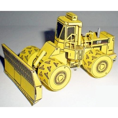 ABC papierový model Zhutňovač skládok Caterpillar 826C